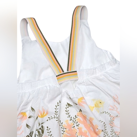 Cynthia Rowley White Sleeveless Shirt with Sea Design Size Medium 7-8 - Picture 5 of 7